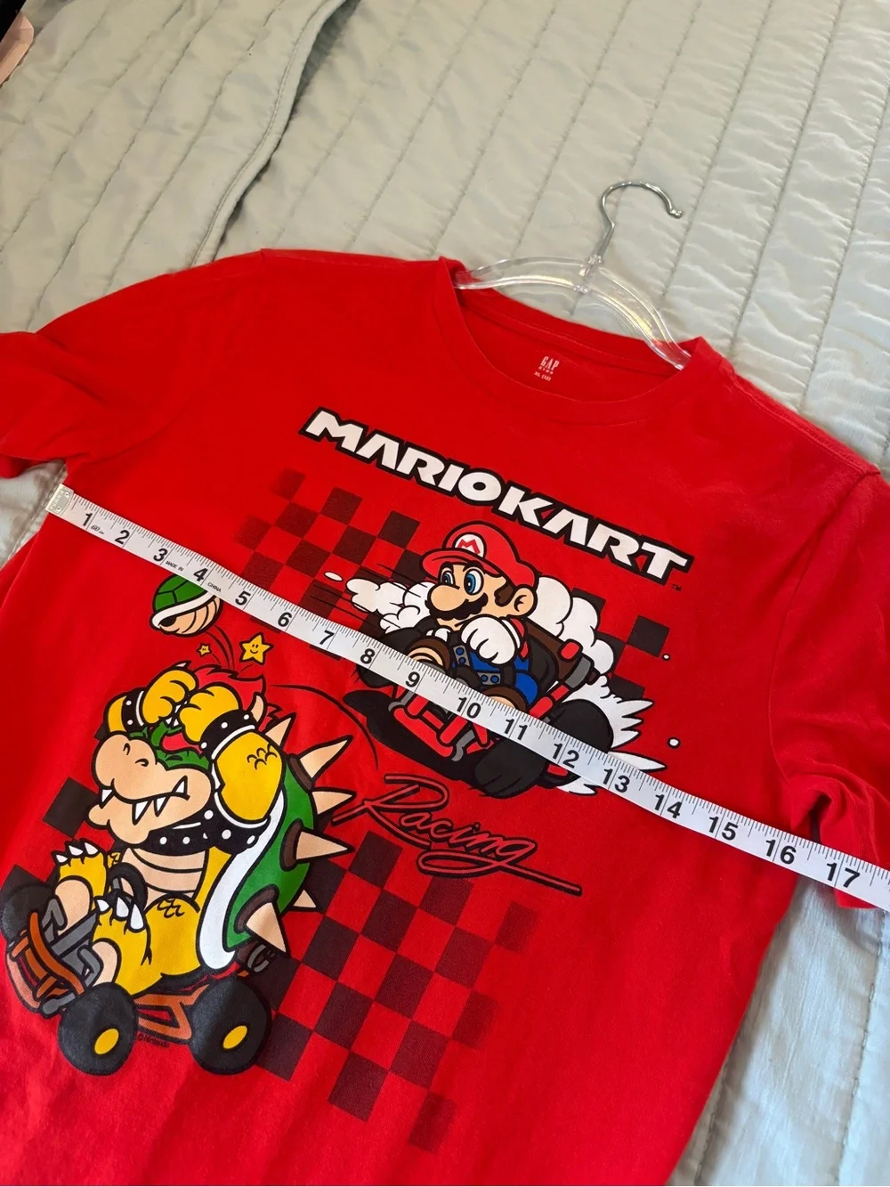 Boys GAP Mario Kart Red Graphic Tee XL/12